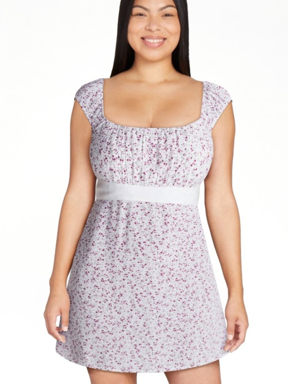 NO BOUNDARIES Woven Babydoll Mini Dress